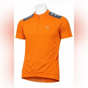 Men’s Pearl Izumi Select Series Cycling Jersey Orange Half Zip Bike Shirt Size L